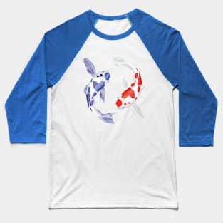 Yin Yang Koi fish Baseball T-Shirt